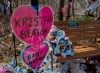 A shrine to Kristen Beaton and her unborn child is seen in Debert, N.S. on Thursday, May 14, 2020. It was one month ago that 22 people were killed after a man went on a murder rampage in Portapique and several other Nova Scotia communities. THE CANADIAN PRESS/Andrew Vaughan