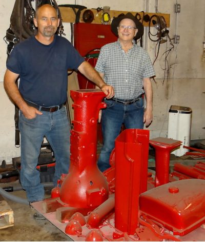 WES KEATING THE CARILLON 

When Elden Penner gets back to his restoration project, this pile of spare parts will again be a “just-like-new” 1951 Farmall-A tractor.