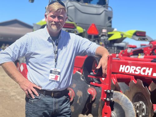 LORI PENNER THE CARILLON 

Jeremy Hughes, product manager at Horsch, says while farmers can’t control the weather, they can take advantage of new technology which allows more efficiency.