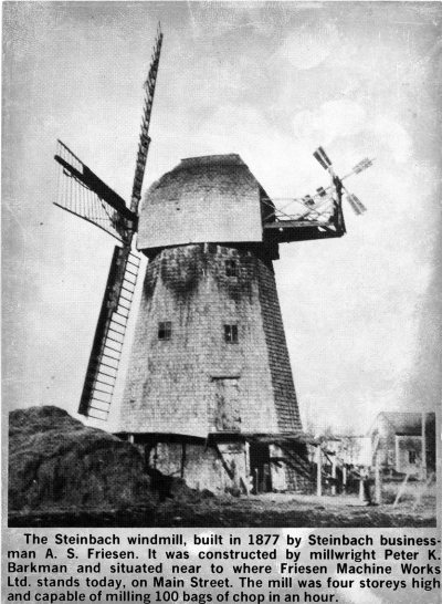 MENNONITE HERITAGE ARCHIVES
Steinbach mill.