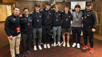 Team Canada West, including a healthy contingent of MJHL players and staff, came away from the World Junior A Challenge with bronze medals. (MJHL)