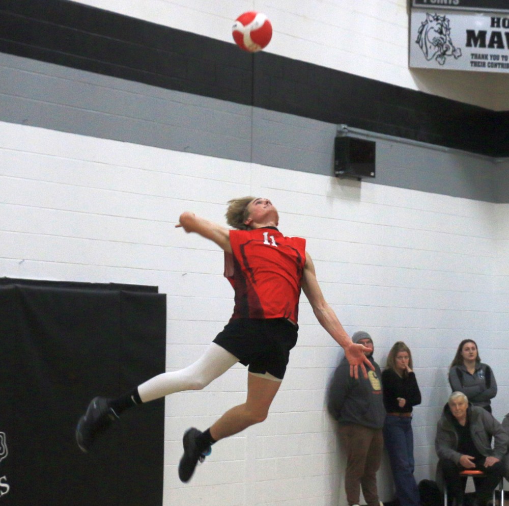 Rosenort claim AA boys varsity volleyball banner The Carillon