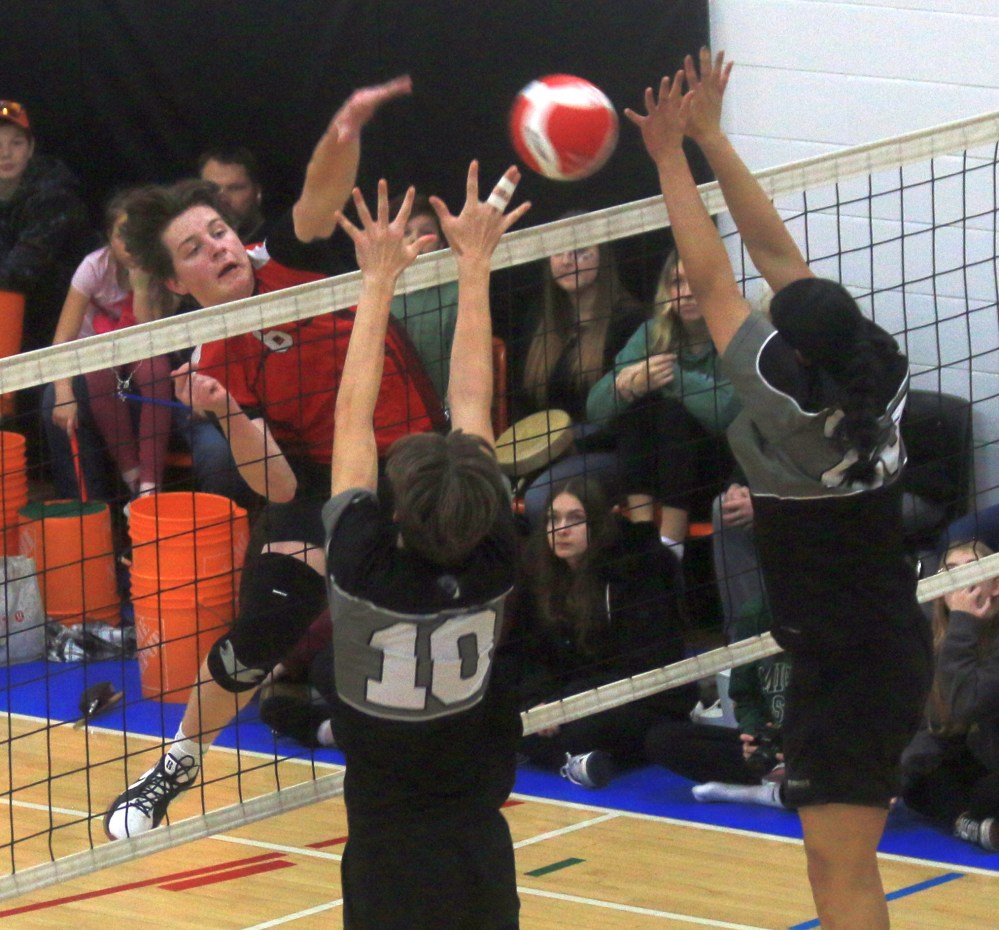 Rosenort claim AA boys varsity volleyball banner The Carillon