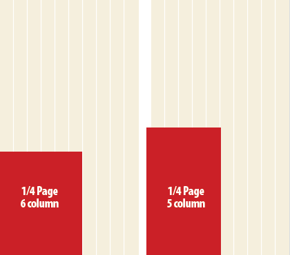 1/8 page horizontal and 1/8 page vertical