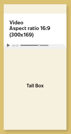 The Carillon in-stream video tall box ad specifications.