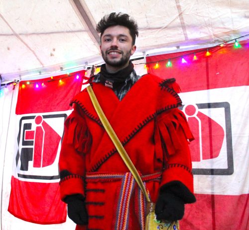 CHRIS GAREAU THE CARILLON 

Alexandre Tétrault in his capote at Festival du Voyageur.