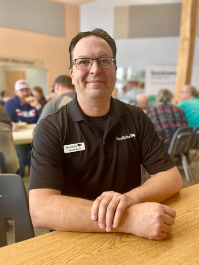 LORI PENNER THE CARILLON 

Farm Management Specialist Darren Bond at the recent Farm Days event in St Jean Baptiste, where he shared tips on how to make informed decisions that will lead to profits on the farm.